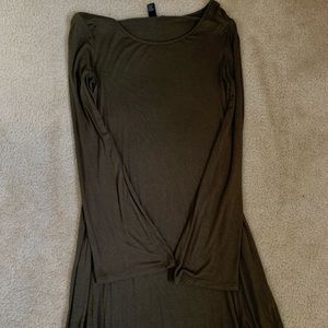 Army Green Flowy Dress